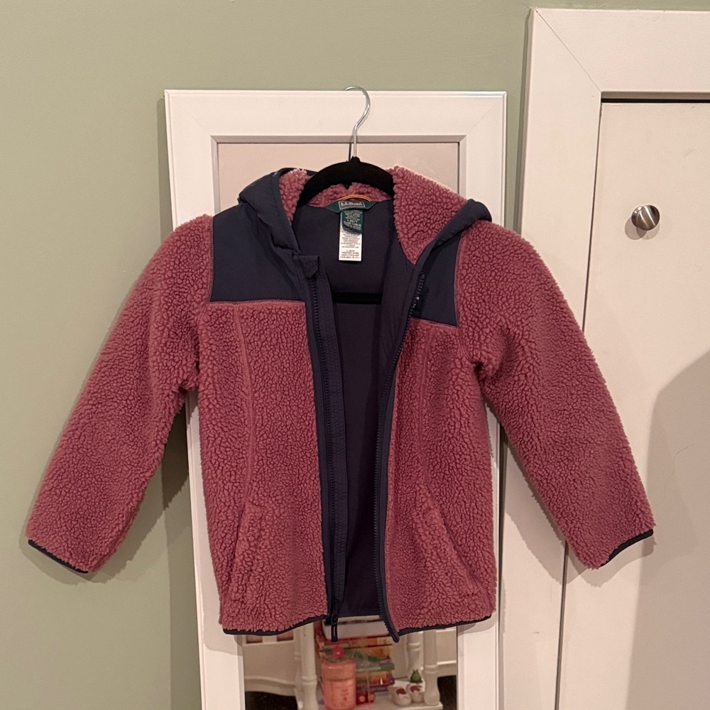 L.L. Bean Kids Jacket in Pink and Navy